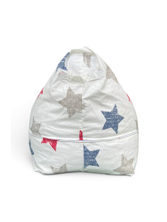 Pouf Opala 55x55x30cm OP1-stars-redblue