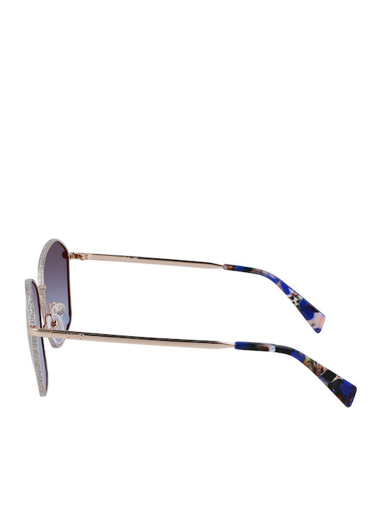 Liu Jo Women's Sunglasses with Yellow Metallic Frame and Yellow Lens
