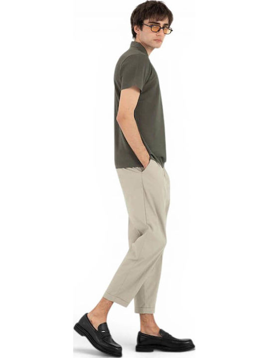 Herren Stretchhose Regular Fit Sand