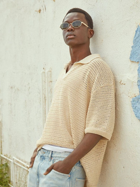 Hawkers Hawkers Männliche Sonnenbrille mit Goldenem Metallrahmen