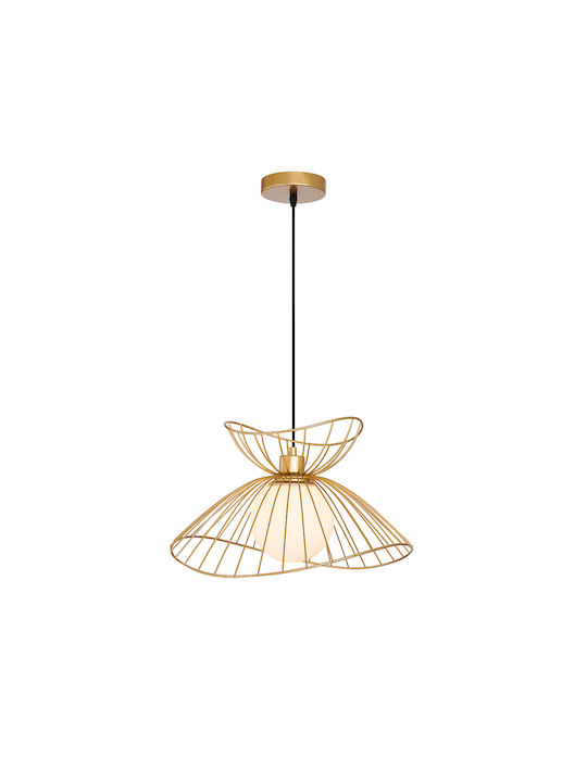 Viokef Pendant Light Gold with Socket E27 50x150cm