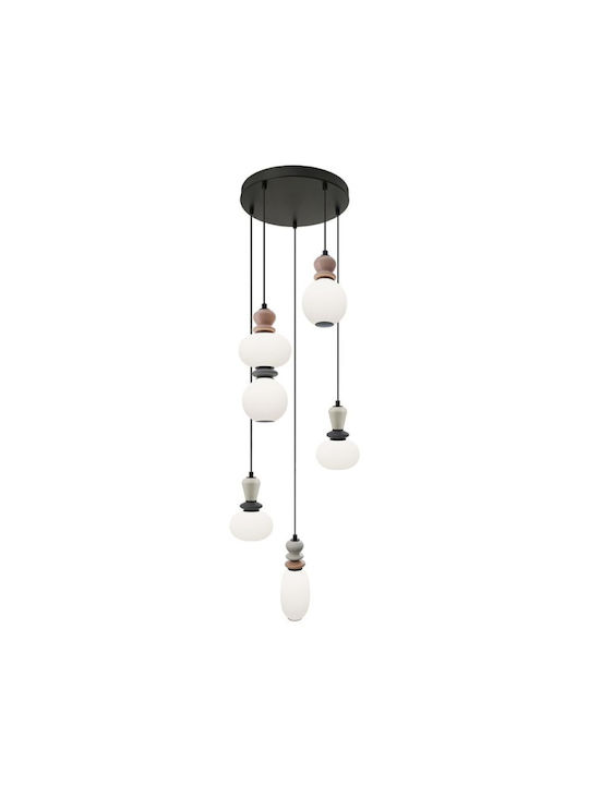 Viokef Deckenleuchte Weiß LED mit Warmweißem Licht 38x44x181cm