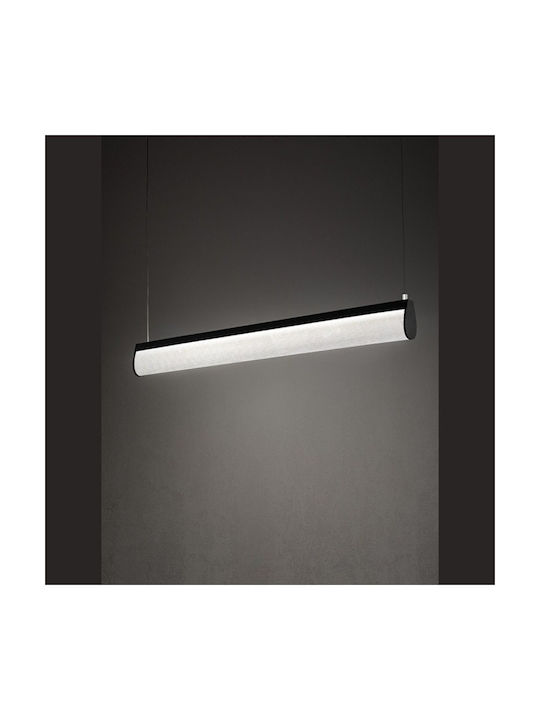 Slamp Modula Crystal Κρεμαστό Φωτιστικό Μαύρο LED Ράγα 96x5.5εκ.