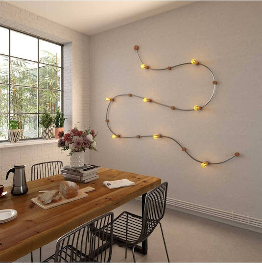 Ροζέτα Γιρλάντας Diy Στρογγυλή Ξύλινη Filé Creative Cable 150008 Μπεζ