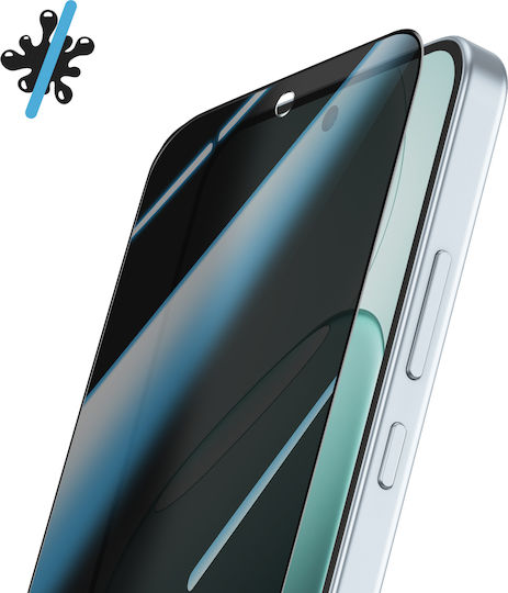 Avizar Закалено Стъкло Oppo A6 Pro Privacy Филтър Прозрачен Черен