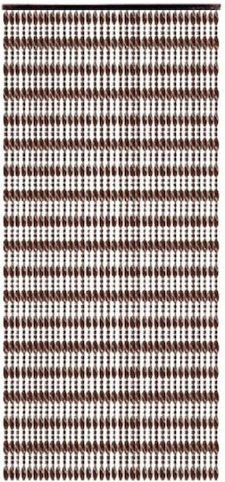 Chios Hellas Κουρτίνα Πόρτας Καφέ 100x220cm Ε-ΚΟ104