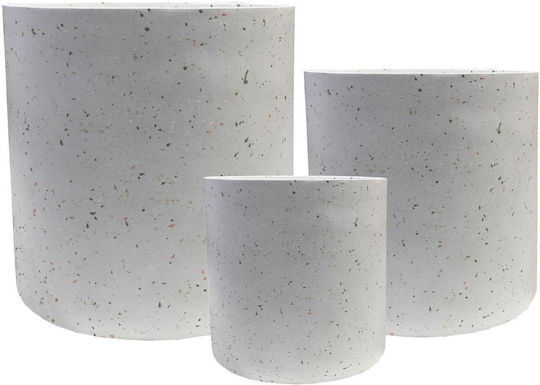 Supergreens Pot Ceramic White Terrazzo Supergreens Pot Ceramic White Terrazzo