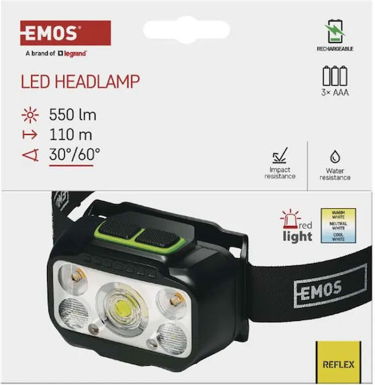 Emos Wiederaufladbarer LED Kopflampe