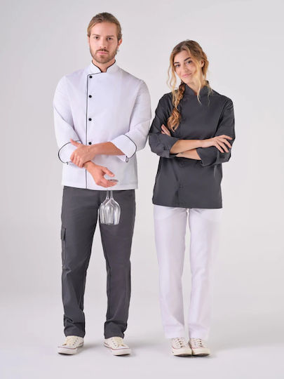 Naivest Coat Chef Black with Long Sleeve Tamisa