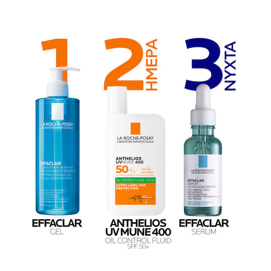 La Roche Posay Anthelios Uvmune Oil Control Fluid Αντηλιακή Λοσιόν Προσώπου SPF50+ 50ml