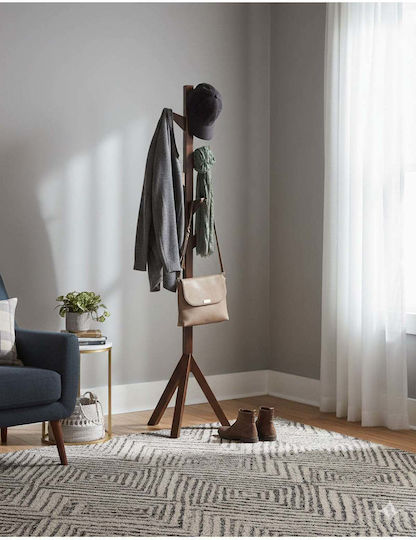 SteweHome Καλόγερος Ξύλινος Καφέ 175cm