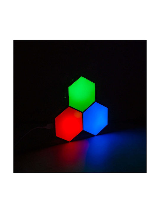 GloboStar Decorative Lighting LED RGB 3pcs 10.5x10.5x3cm