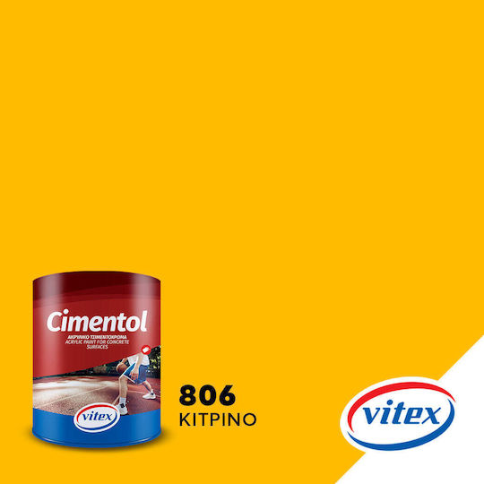 Vitex Concrete Paint Acrilyc Cimentol Yellow 2.5lt