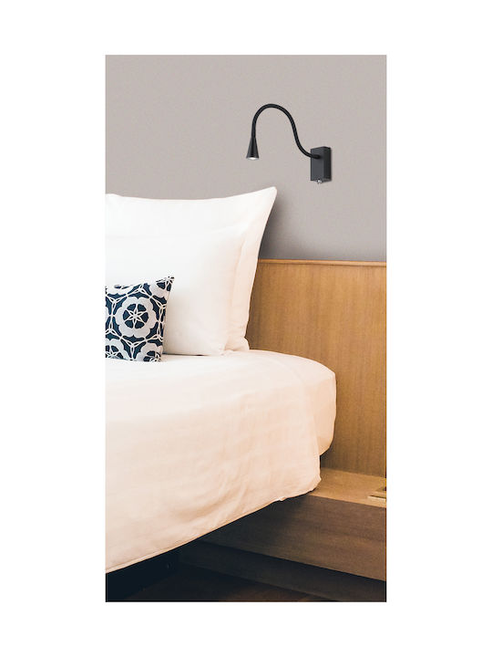 Viokef Koko Modern Leuchte Wand mit Integrierter LED und Warmweißes Licht Schwarz 60x6x60cm