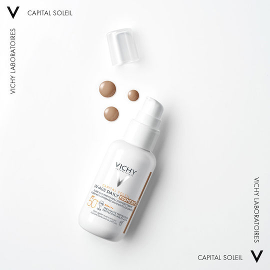 Vichy Capital Soleil UV-AGE Daily Pigment Sunscreen Lotion Face SPF50+ with Color Medium 40ml