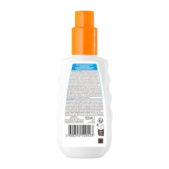 Garnier Ambre Solaire Sensitive Advanced Ceramide Protect Sunscreen Body Lotion SPF50 Spray 150ml