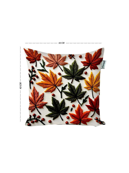 SteweHome Decorative Pillow Case Velvet Multicolour 43x43cm