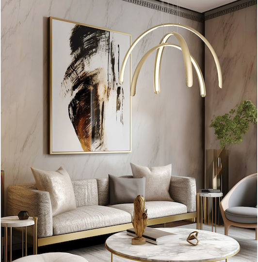 Viokef Megan Pendant Light Gold 60x31.5cm Viokef Megan Pendant Light Gold 60x31.5cm