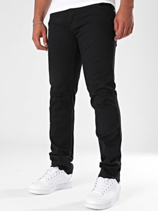 Herren Jeanshose Elastisch mit Slim Passform Black