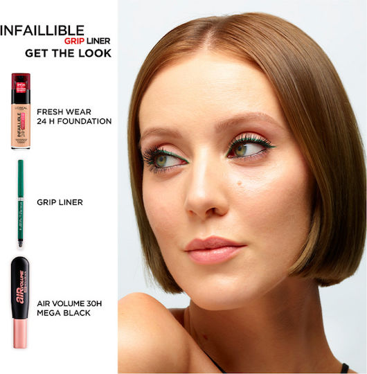 L'Oreal Paris Infaillible Grip Liner 36H Gel Soft Eye Pencil Blue Jersey