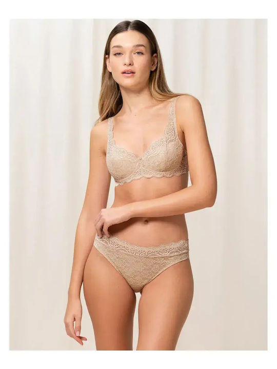 Amourette 300 WHP Μπεζ Σουτιέν με Ελαφριά Ενίσχυση & Μπανέλες