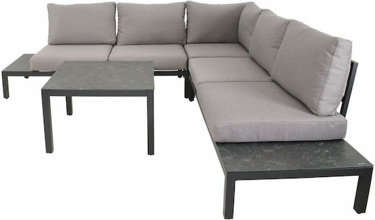 Outdoor Living Room Set 2 Pieces Gray Outdoor Living Room Set 2 Pieces Gray
