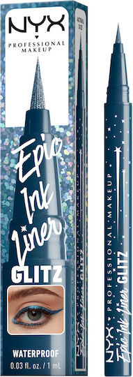 NYX Professional Makeup Epic Ink Waterproof & Long Stay Pen Eye Liner Denim Dazzle 1ml