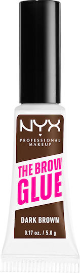 NYX Professional Makeup The Brow Glue Gel for Eyebrows 04 Dark Brown