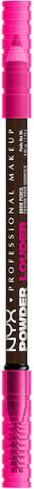 NYX Professional Makeup Louder Eyebrow Pencil 08 Deep Brown