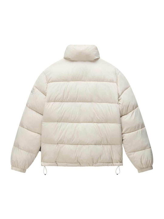 A-box Women's Short Lifestyle Jacket for Winter Beige