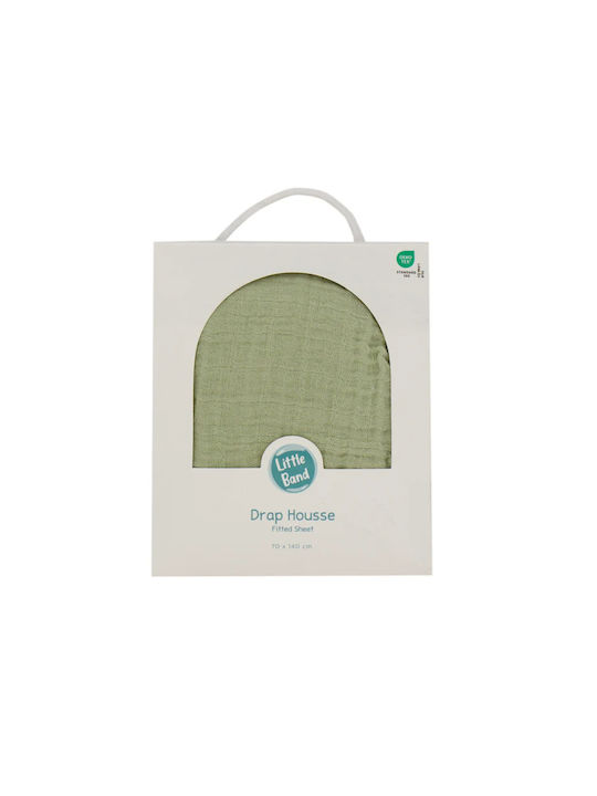 Little Band Angepasst Grüne Baby Bettlaken 60x120cm Little Band Angepasst Grüne Baby Bettlaken 60x120cm