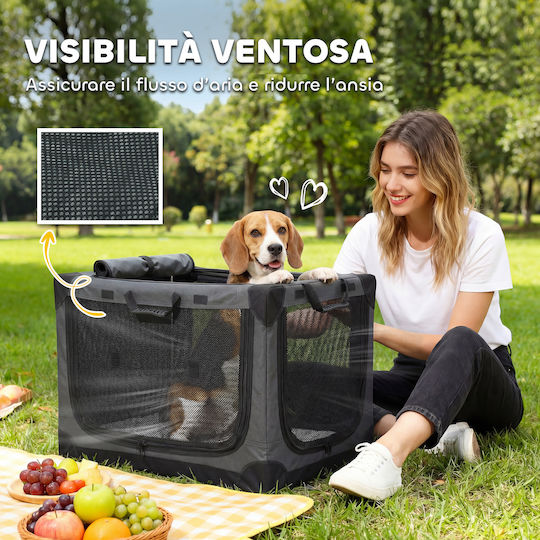 Pawhut Dog / Cat Carrier Bag up to 20kg Green L76xW54xH54cm