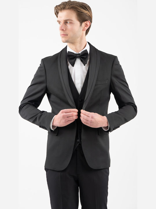 Summer Men's Groom's Suit Black