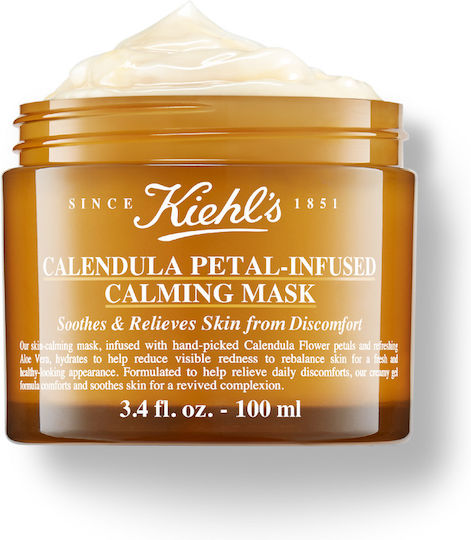 Kiehl's Calendula Petal-Infused Μάσκα Ομορφιάς Προσώπου για Αναζωογόνηση / Λείανση 100ml