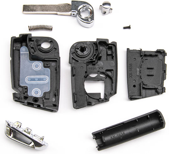 Autoschlüsselhülle Klappbar VW Touran Skoda Superb Seat Altea 4 Schaltflächen