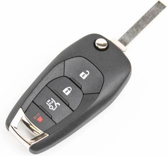 Κέλυφος Αναδιπλούμενου Κλειδιού Chevrolet Cruze Trax Spark Aveo 4 Κουμπιά 13522791