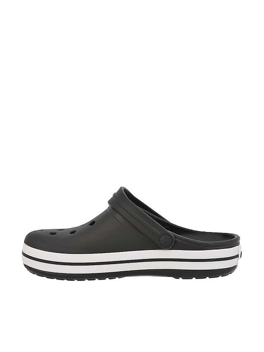 Crocs Crocband Ανδρικά Ανατομικά Σαμπό Μαύρα