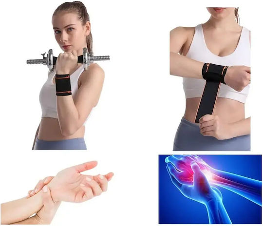 Brățară Elastică Pentru Încheietură Reglabilă Velcro Antrenament Utilizare Zilnică