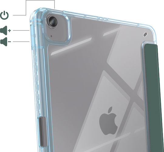 Avizar Case Ipad Air 11" M4 2026 Modular Support Origami Design Dark Green