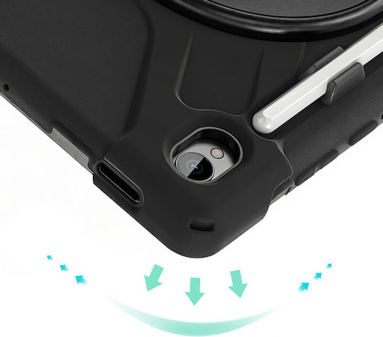 Husă Rezistentă la Șocuri Avizar Galaxy Tab S11 cu Stand Integrat Slot S Pen Neagră