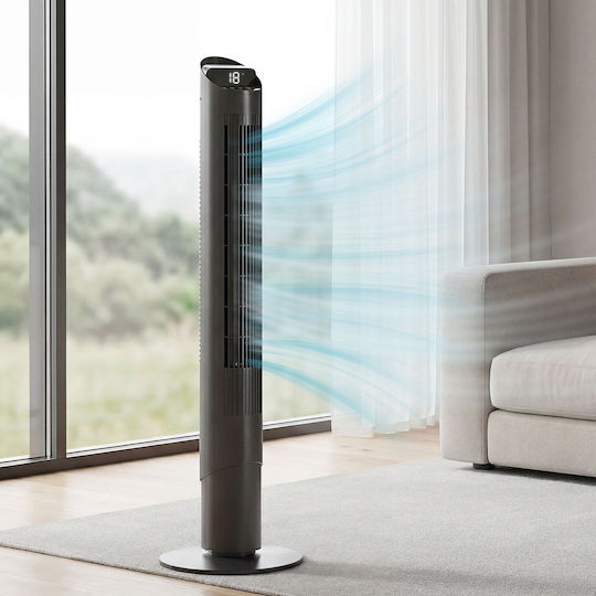 HomCom Tower Fan 45W With Remote Control Black
