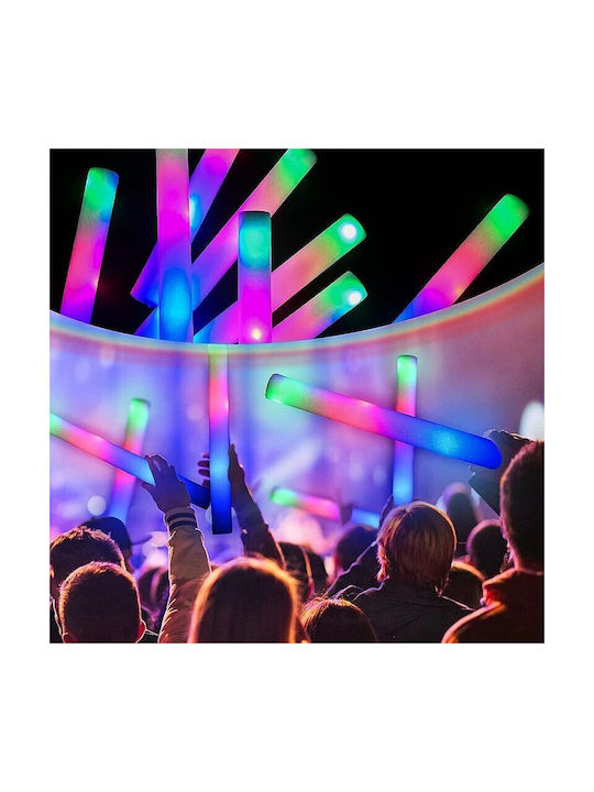 Set 10 Foam Led Sticks 46 Cm Length Parties