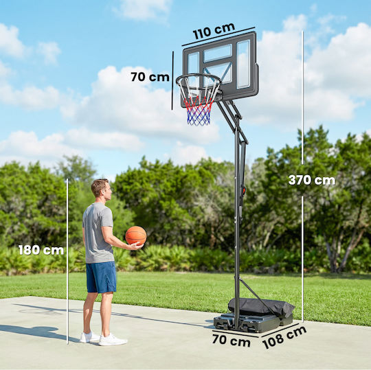 Sportnow Basketball Hoop with Stand and Adjustable Height