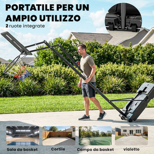 Sportnow Basketball Hoop with Stand and Adjustable Height