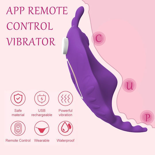 SMD Klitoris Vibrator mit Fernsteuerung Lila