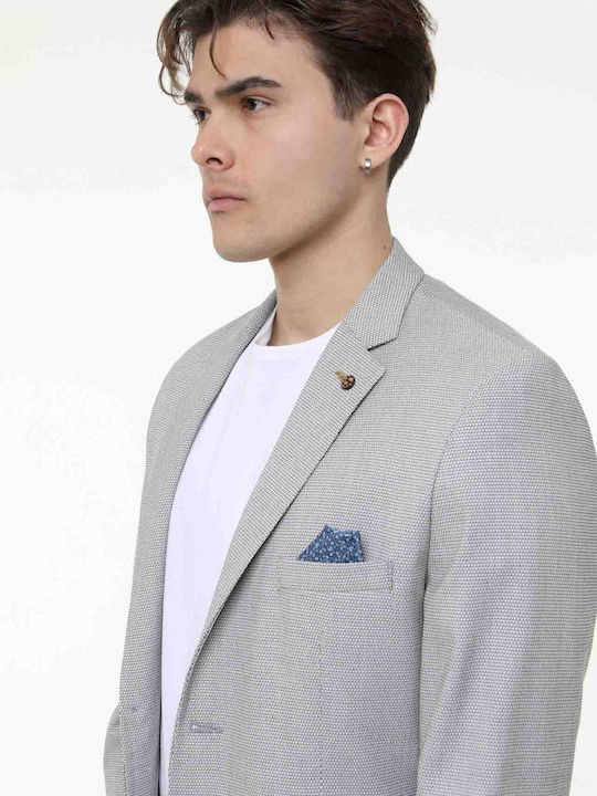 Herrenanzugjacke mit Schlanke Passform Grau