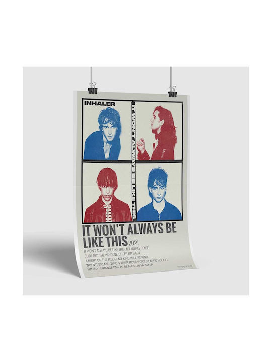 Music Poster Inhaler Ms013 40cm X 50cm Premium Μαύρο Ξύλινο Κάδρο
