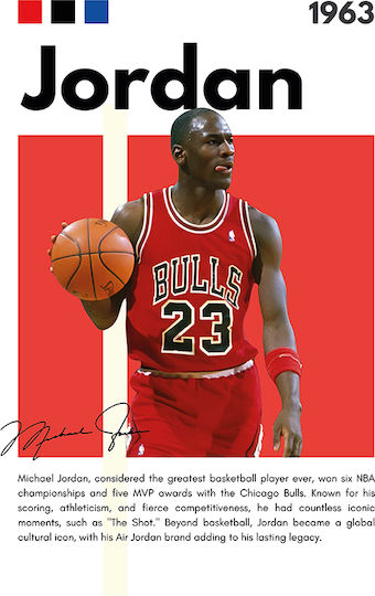 Nba Greatness Series Michael Jordan S Ξύλινο