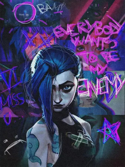 Jinx - Arcane Ξύλινο