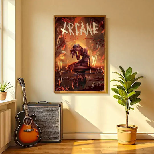 Gaming Poster Jinx Sorry Gm1114 40cm X 50cm Premium Μαύρο Ξύλινο Κάδρο